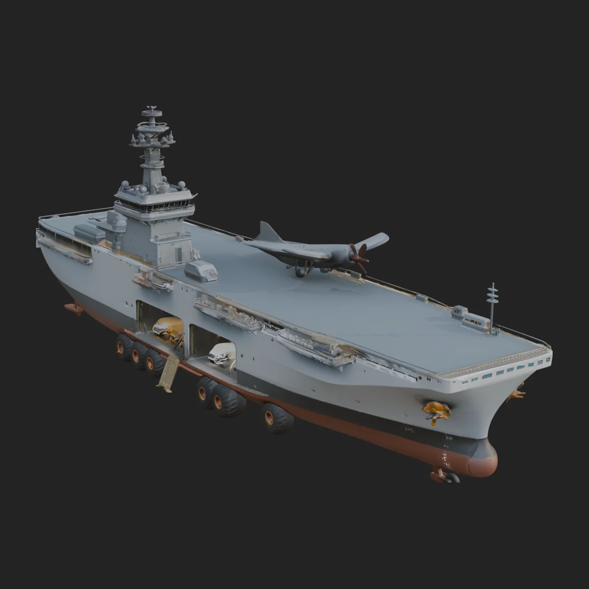 Aircraft Carrier Model Design 15