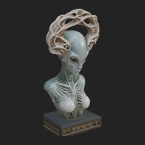 Alien Queen Bust Statue Design 6
