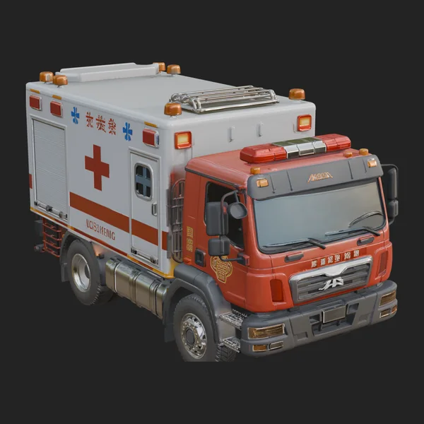 Ambulance Truck Model Design 1
