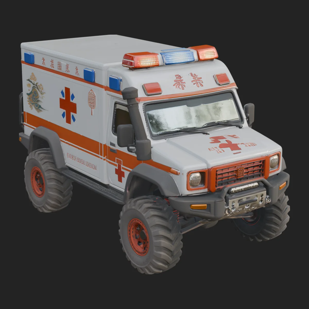 Ambulance Truck Model Design 6