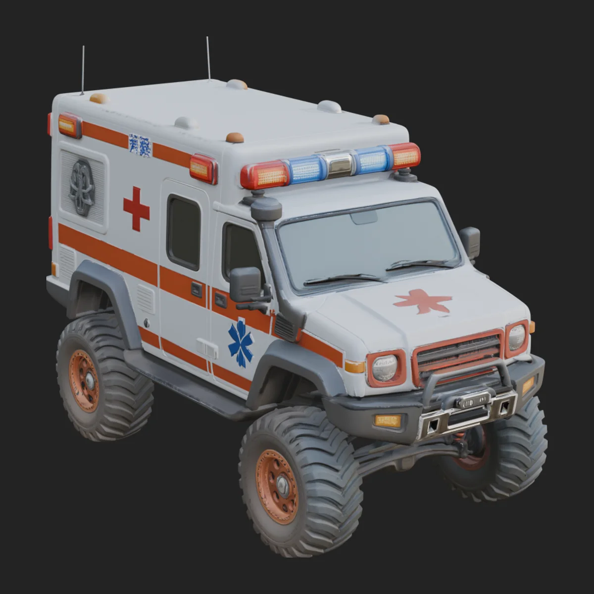 Ambulance Truck Model Design 7