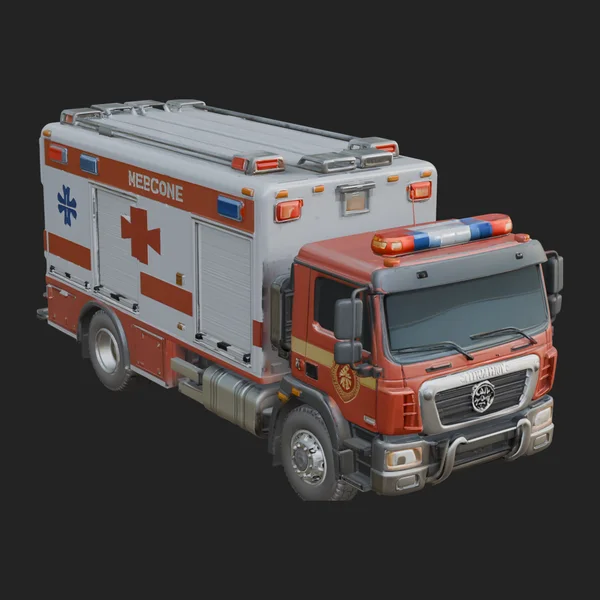 Ambulance Truck Model Design 8