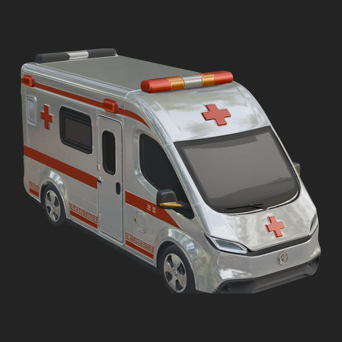 Ambulance Van Model Design 2