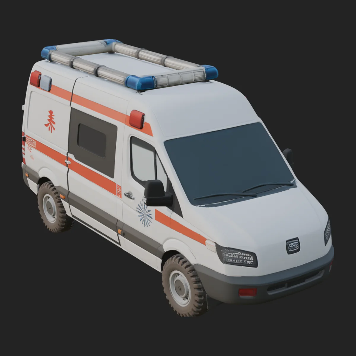 Ambulance Van Model Design 3
