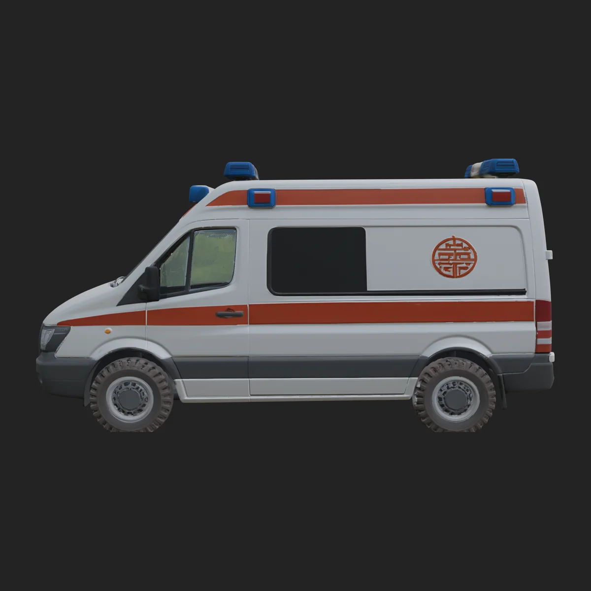 Ambulance Van Model Design 4