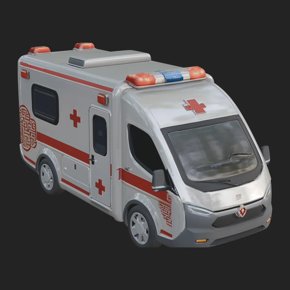Ambulance Van Model Design 5