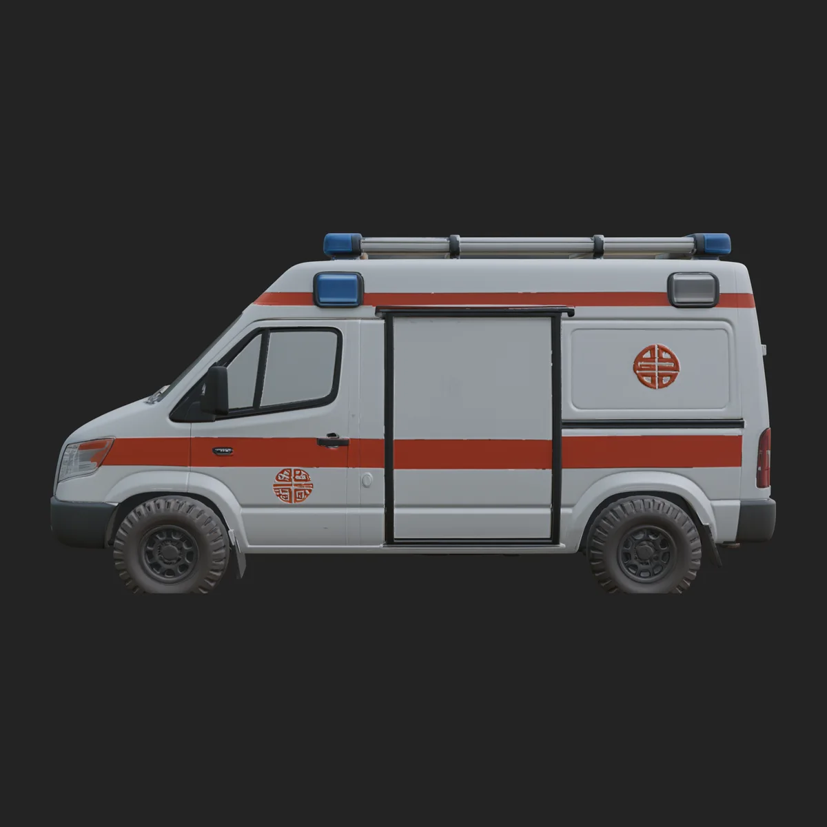 Ambulance Van Model Design 7