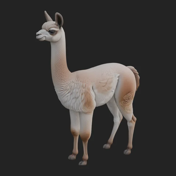 Andean Llama Statue Design 1