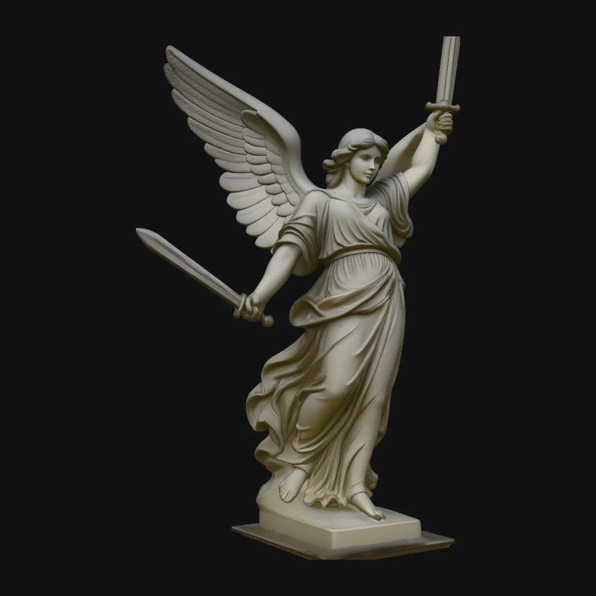 Angel of Victory Statue Design 3