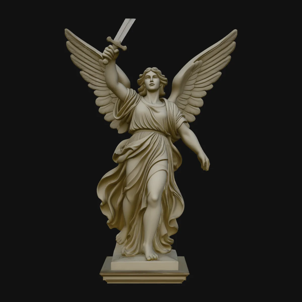 Angel of Victory Statue Design 4