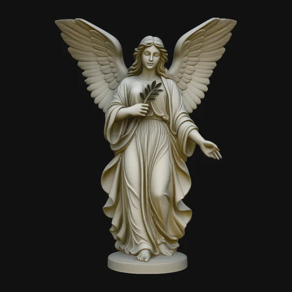 Angel with Olive Branch Statue Design 3