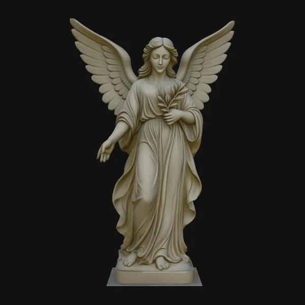 Angel with Olive Branch Statue Design 4