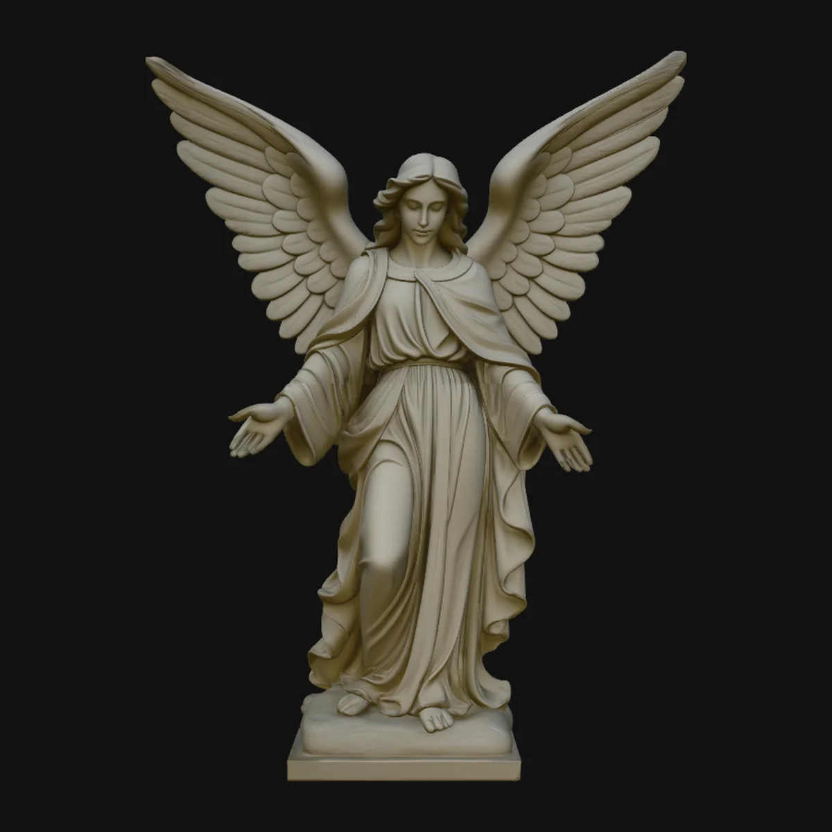 Angel with Open Arms Statue Design 3