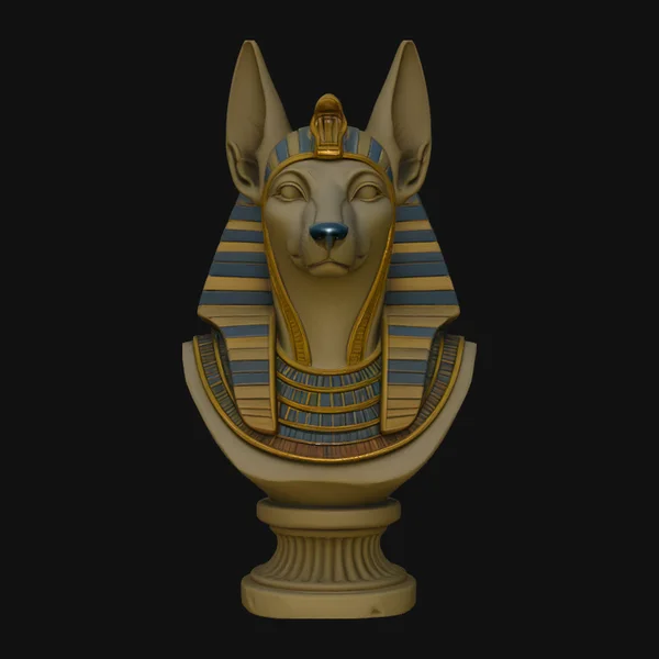 Anubis Bust Statue Design 3