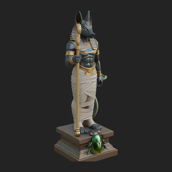 Anubis Egyptian God Statue Design 10