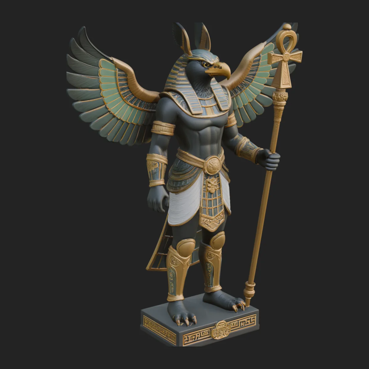 Anubis Egyptian God Statue Design 11