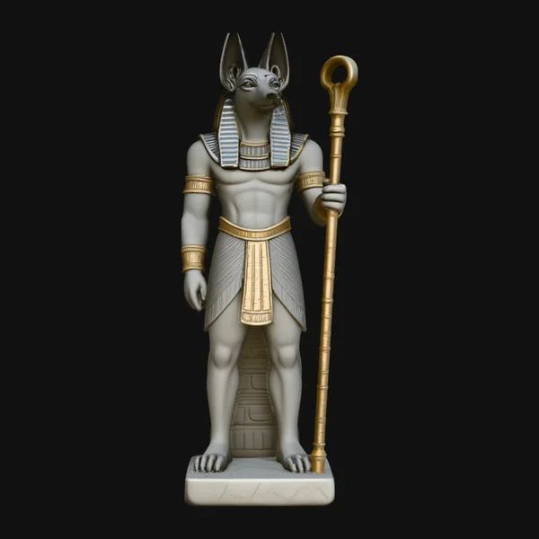Anubis Egyptian God Statue Design 4