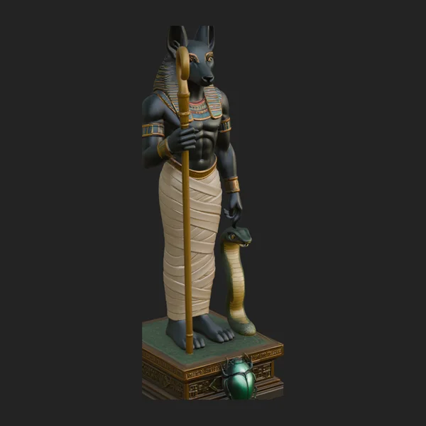 Anubis Egyptian God Statue Design 7