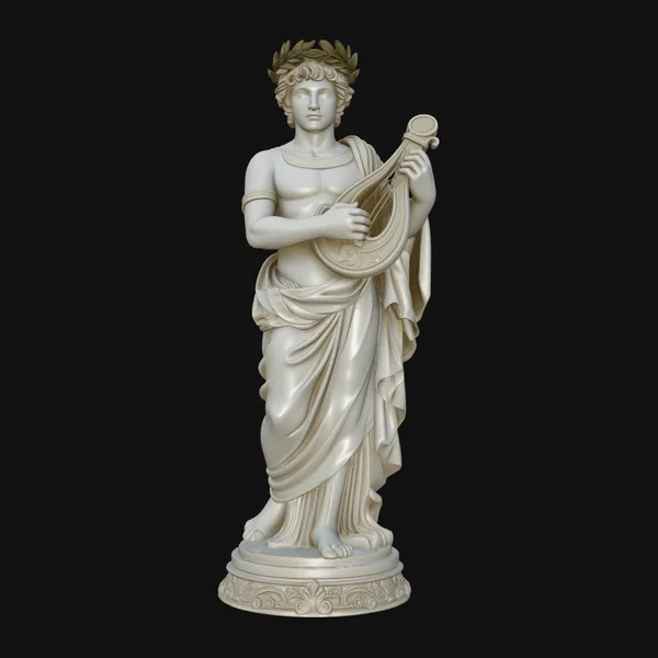 Apollo with Lyre Statue Design 1