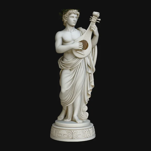 Apollo with Lyre Statue Design 3