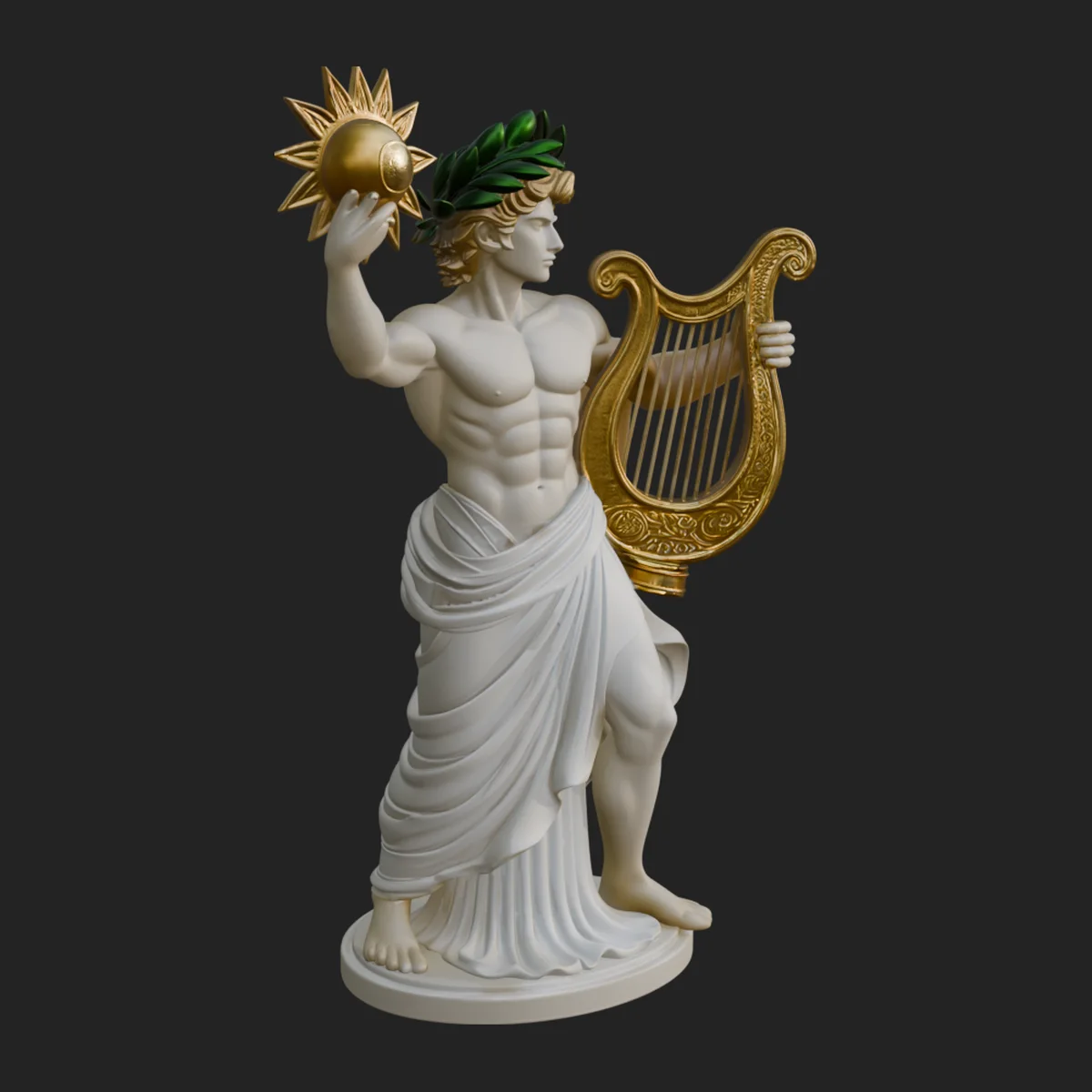 Apollo with Lyre Statue Design 5