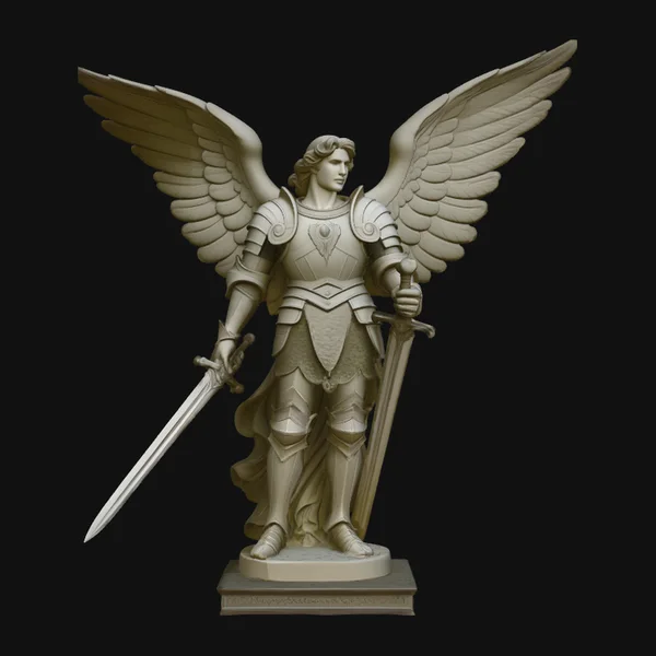 Archangel Michael Warrior Statue Design 1