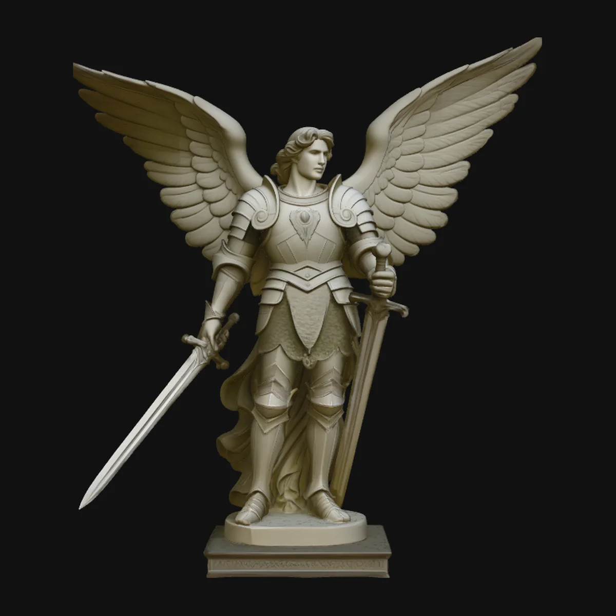 Archangel Michael Warrior Statue Design 1