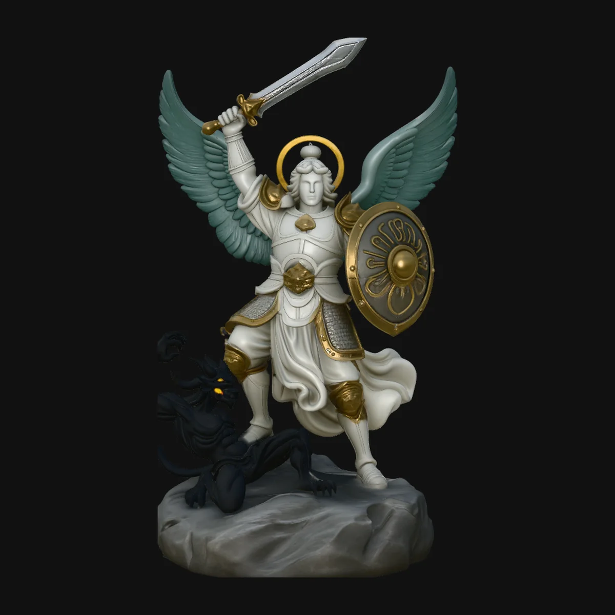 Archangel Michael Warrior Statue Design 11