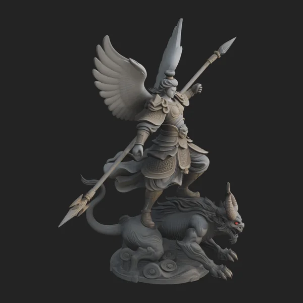 Archangel Michael Warrior Statue Design 13