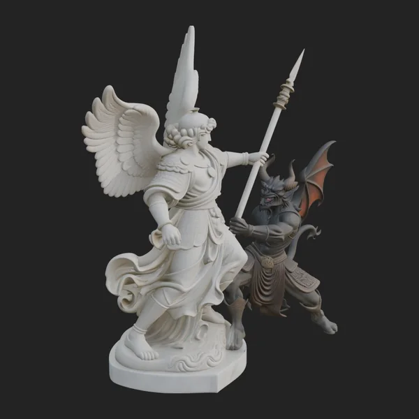 Archangel Michael Warrior Statue Design 14