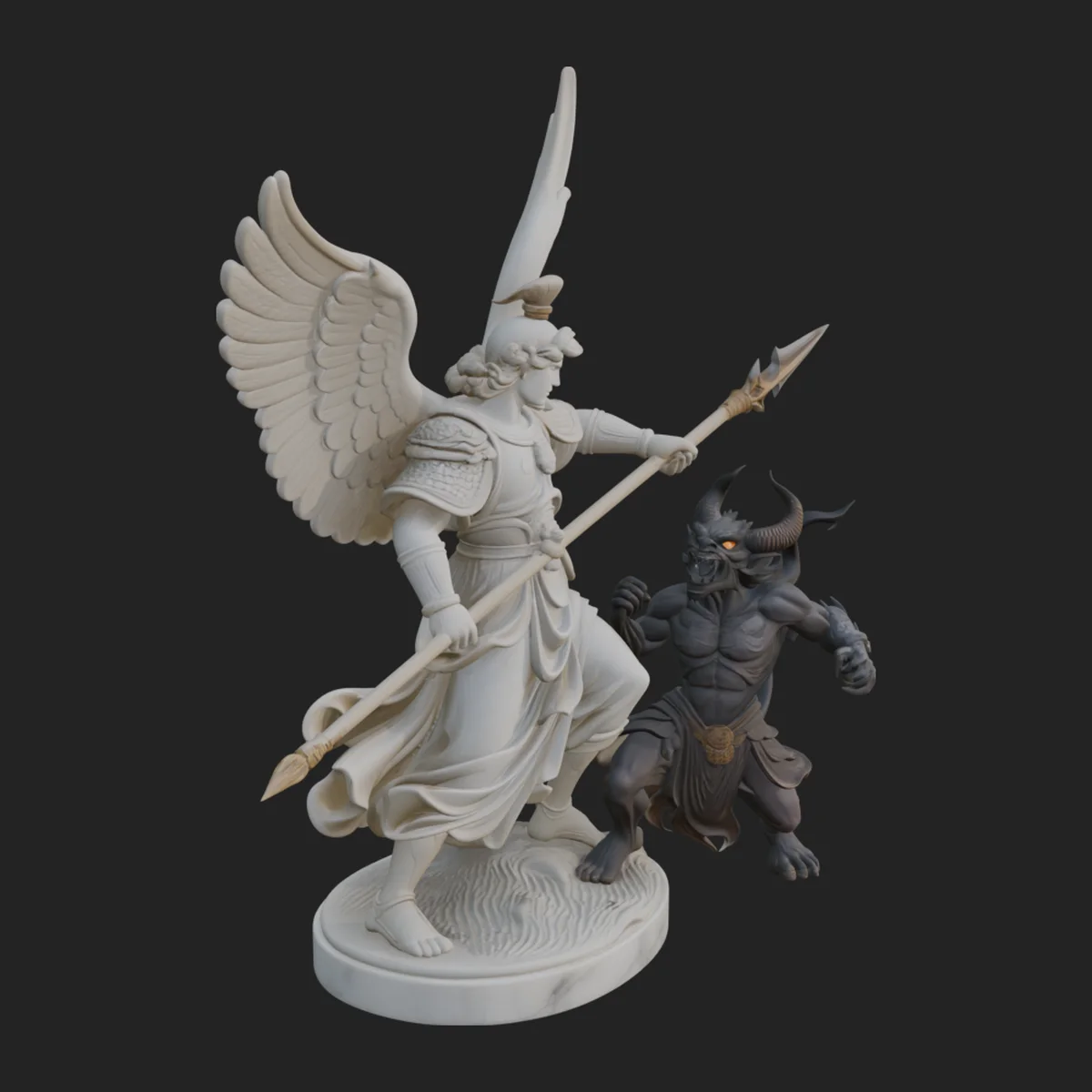 Archangel Michael Warrior Statue Design 15