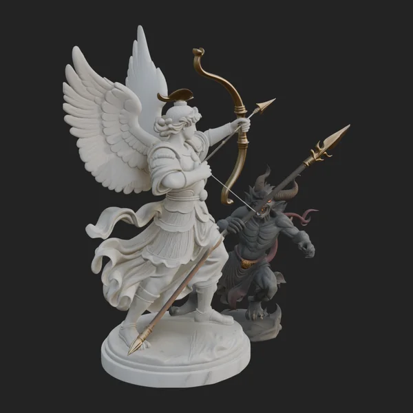 Archangel Michael Warrior Statue Design 17