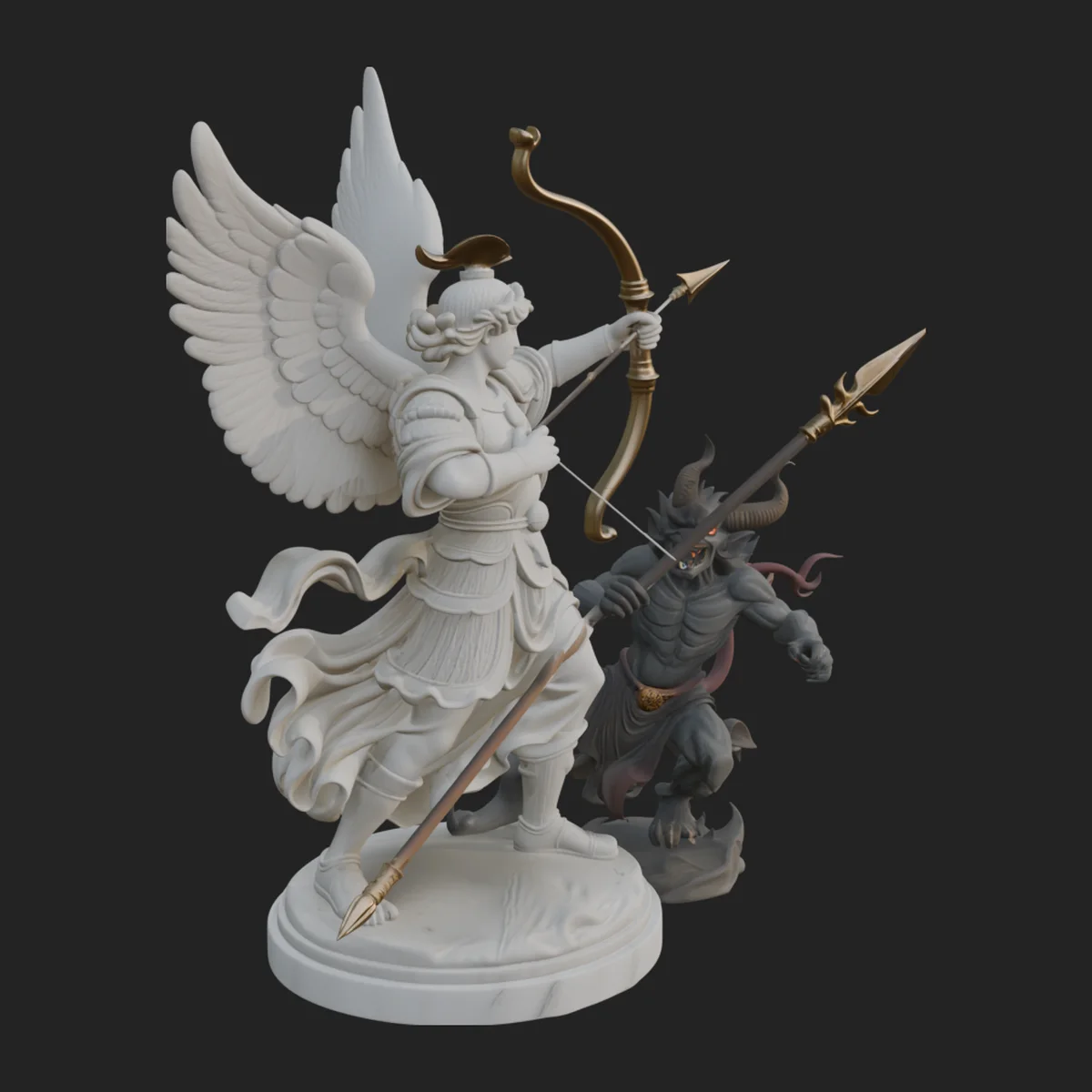 Archangel Michael Warrior Statue Design 17