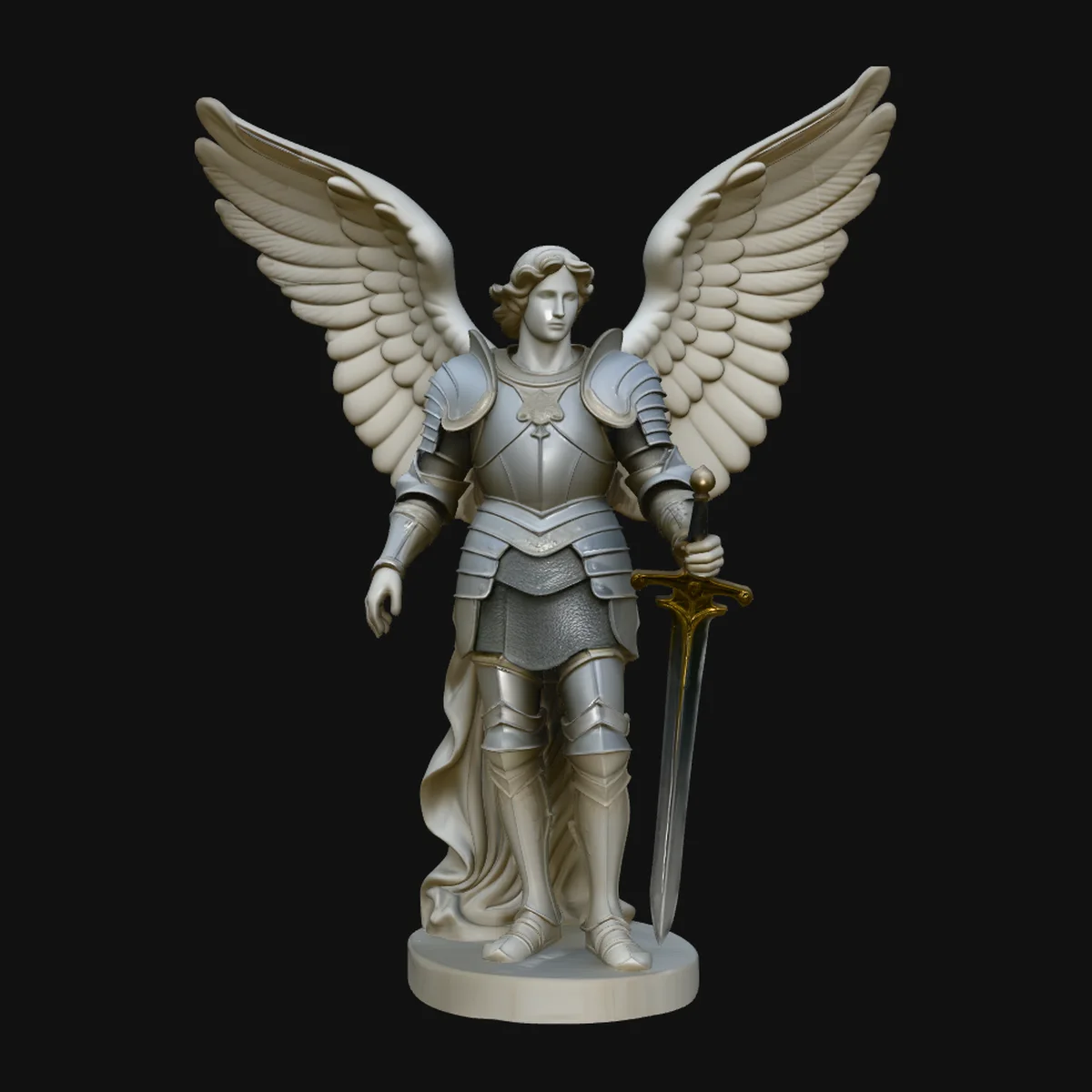 Archangel Michael Warrior Statue Design 2