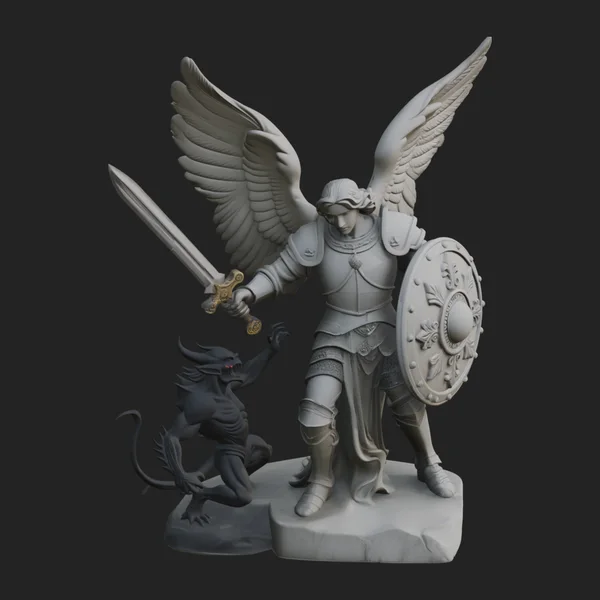 Archangel Michael Warrior Statue Design 21