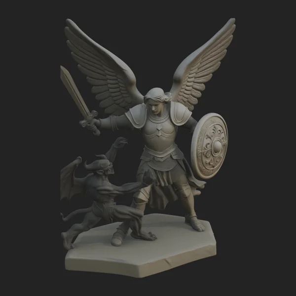Archangel Michael Warrior Statue Design 22