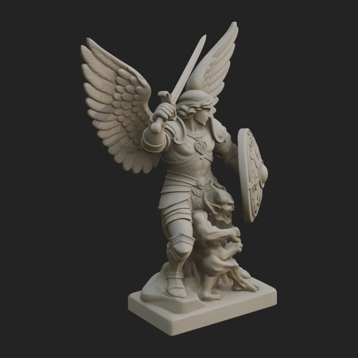 Archangel Michael Warrior Statue Design 23