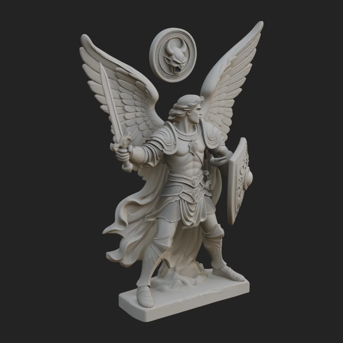 Archangel Michael Warrior Statue Design 24
