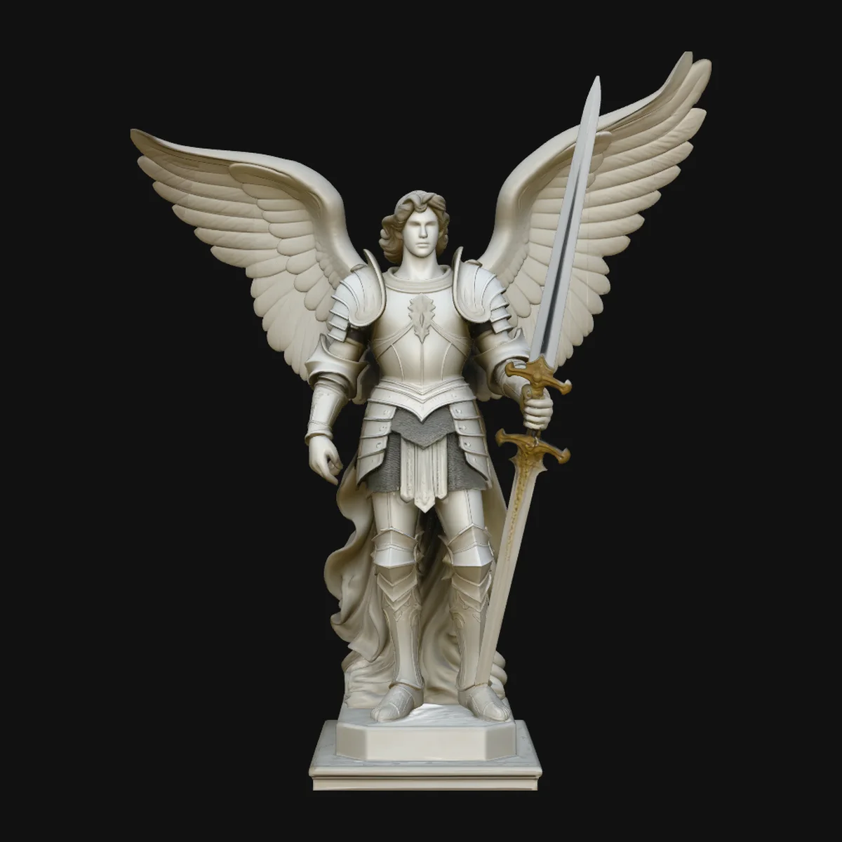 Archangel Michael Warrior Statue Design 4