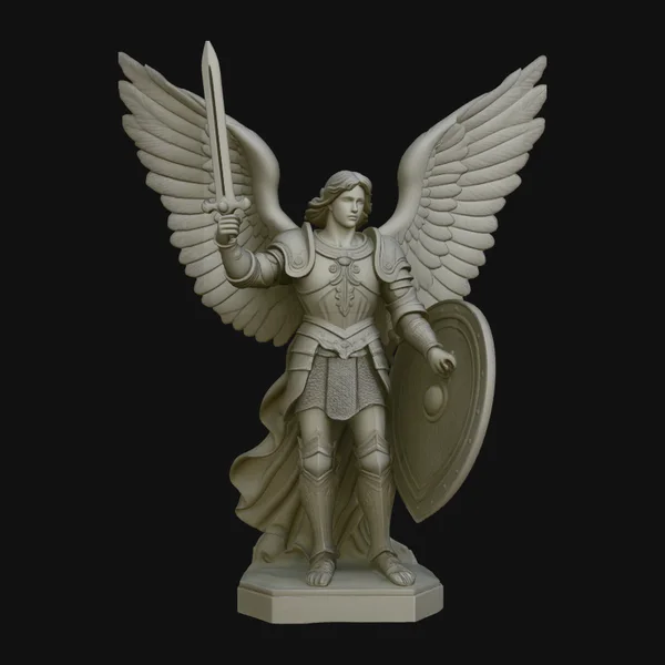 Archangel Michael Warrior Statue Design 6