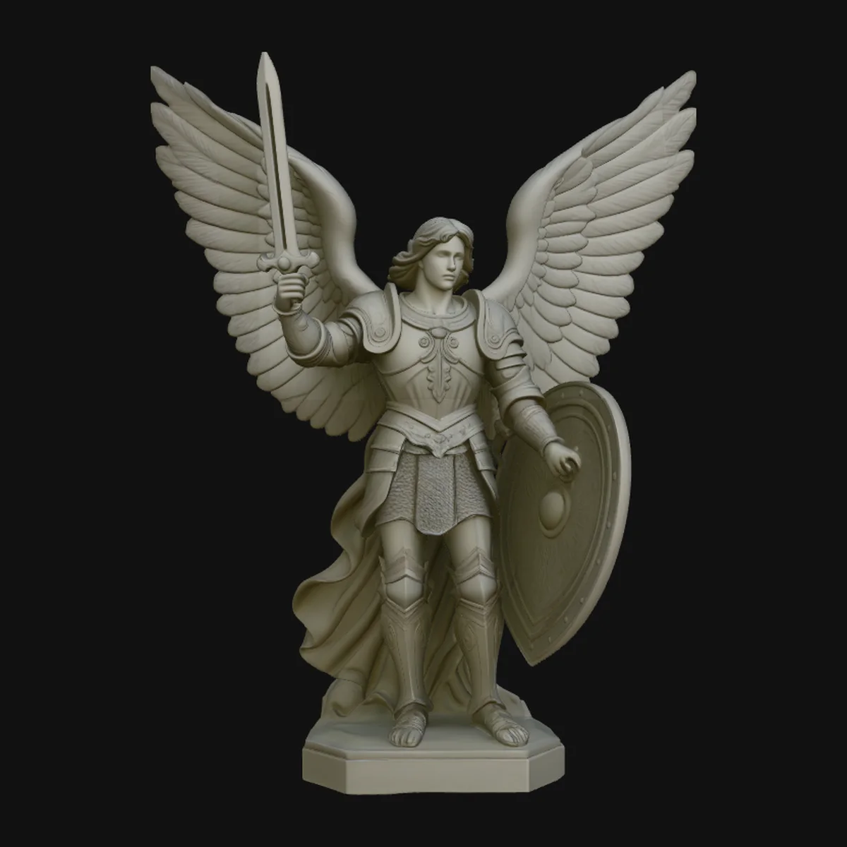 Archangel Michael Warrior Statue Design 6