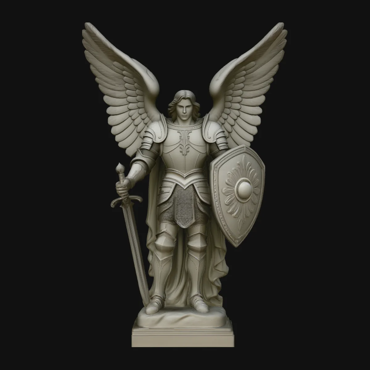 Archangel Michael Warrior Statue Design 7
