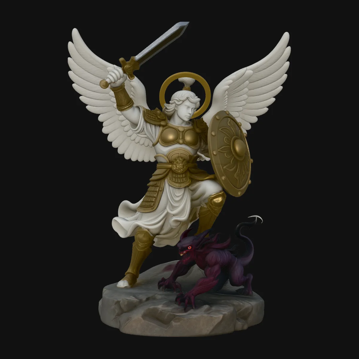 Archangel Michael Warrior Statue Design 9