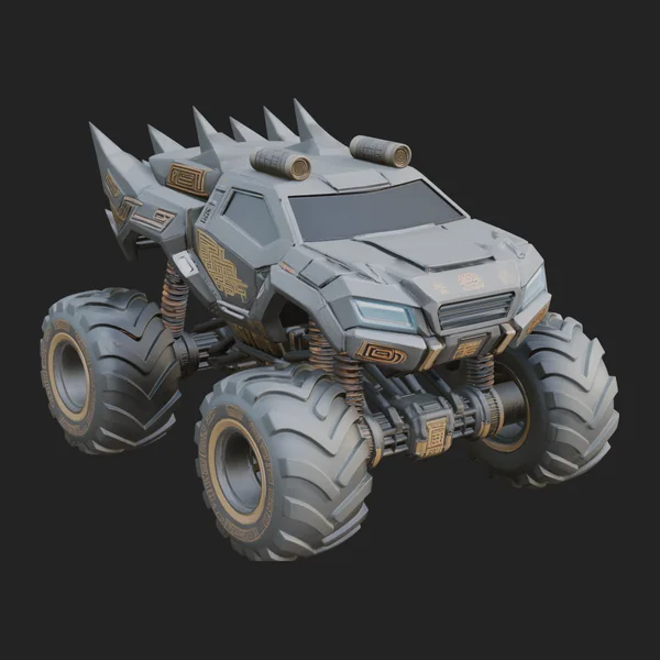 Armored Battle Truck Model Design 1