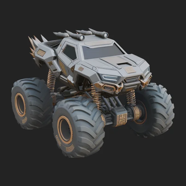 Armored Battle Truck Model Design 3