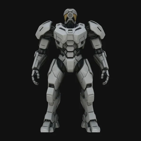 Armored Exosuit Robot Statue Design 1