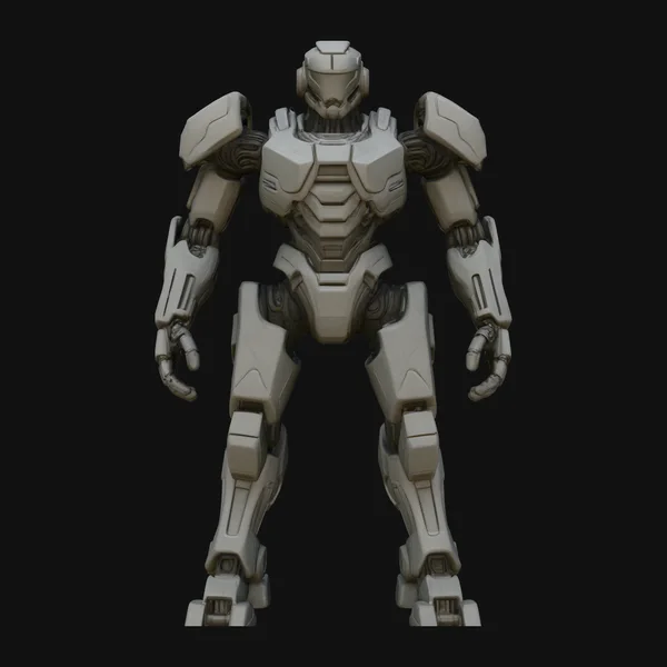 Armored Exosuit Robot Statue Design 2