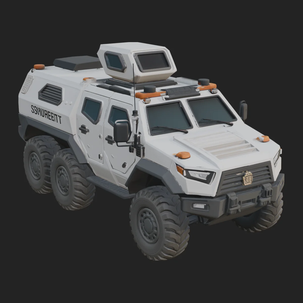 Armored Security Truck Model Design 1