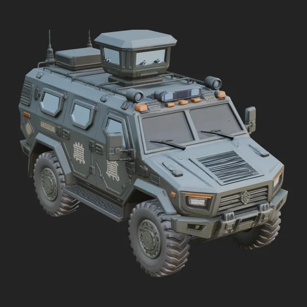 Armored Security Truck Model Design 10
