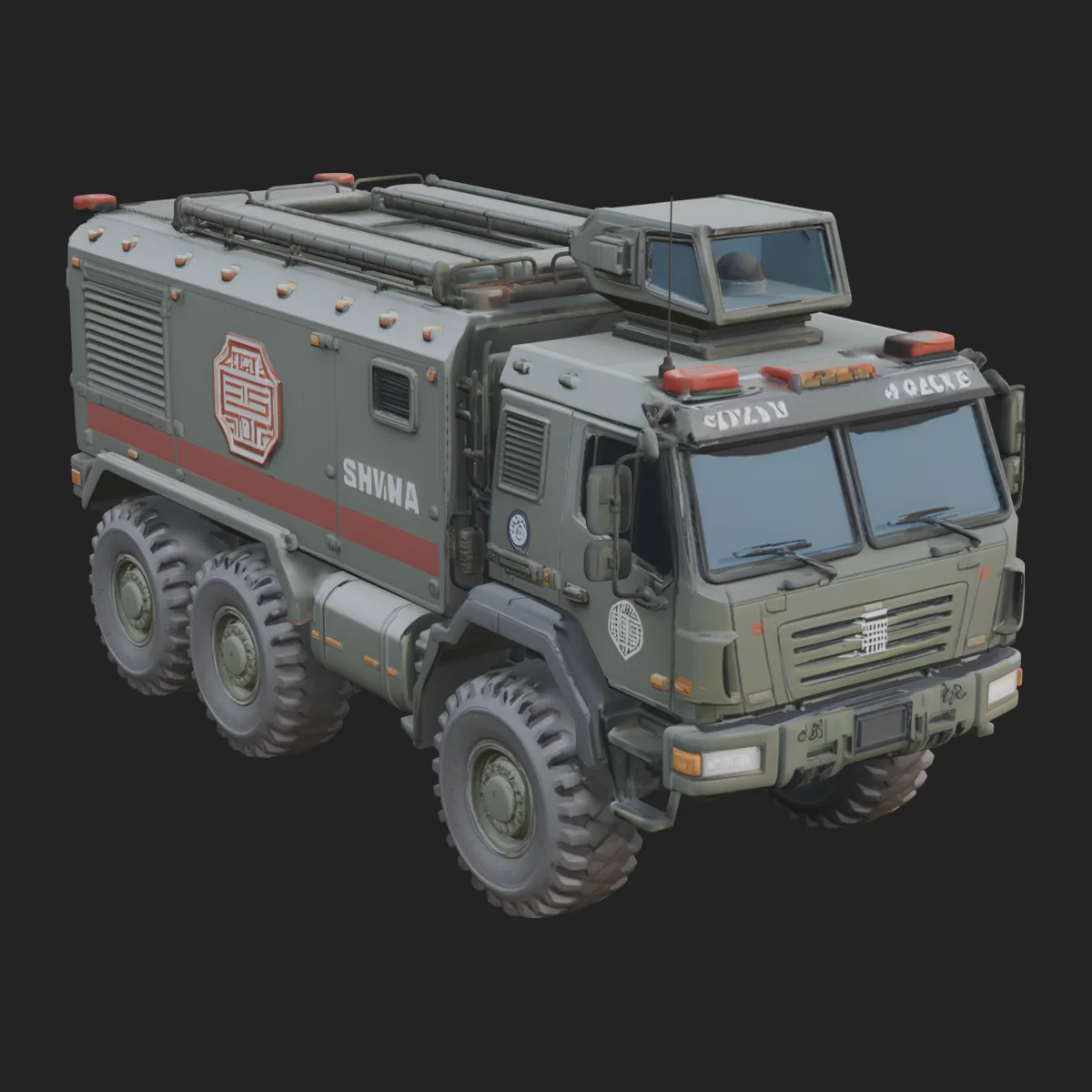 Armored Security Truck Model Design 13